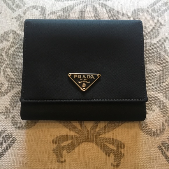 Prada Handbags - 💥New💯Auth PRADA Nylon/Leather Trifold Wallet